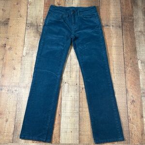 Patagonia Organic Cotton Corduroy Pants Teal Blue Size 27 Short 4 Gorpcore‎